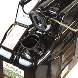 black wavian 10l jerry can with wide breather pipe