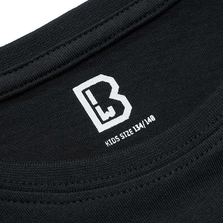 brandit kids tshirt black crew neck