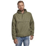 brandit olive windbreaker jacket front chest pocket