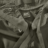 brandit pure slim fit olive cargo trousers with button closure