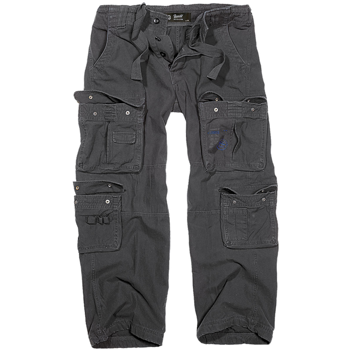 brandit pure vintage cargo trousers black
