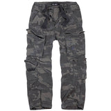 brandit pure vintage cargo trousers dark camo