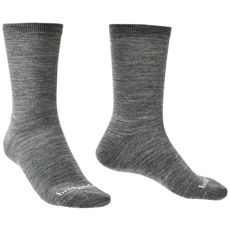 bridgedale base layer thermal liner boot sock twin pack grey pair