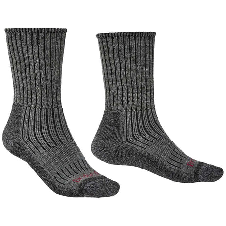 bridgedale mens hike midweight merino comfort boot socks pair charcoal