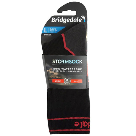 bridgedale stormsock heavyweight boot sock black