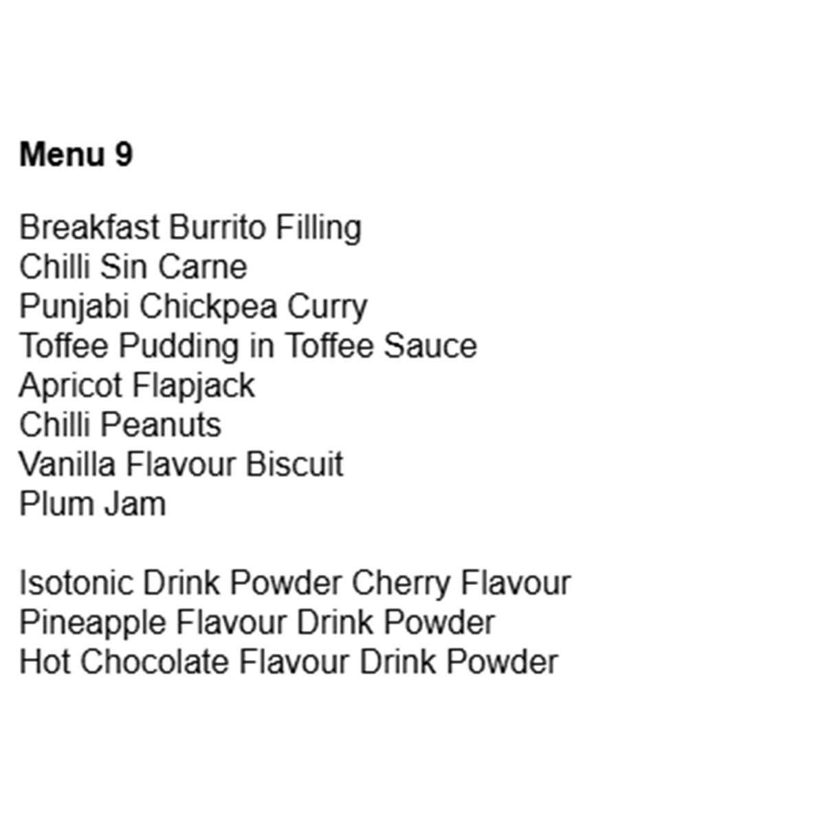 british army 24 hour halal ration pack menu 9