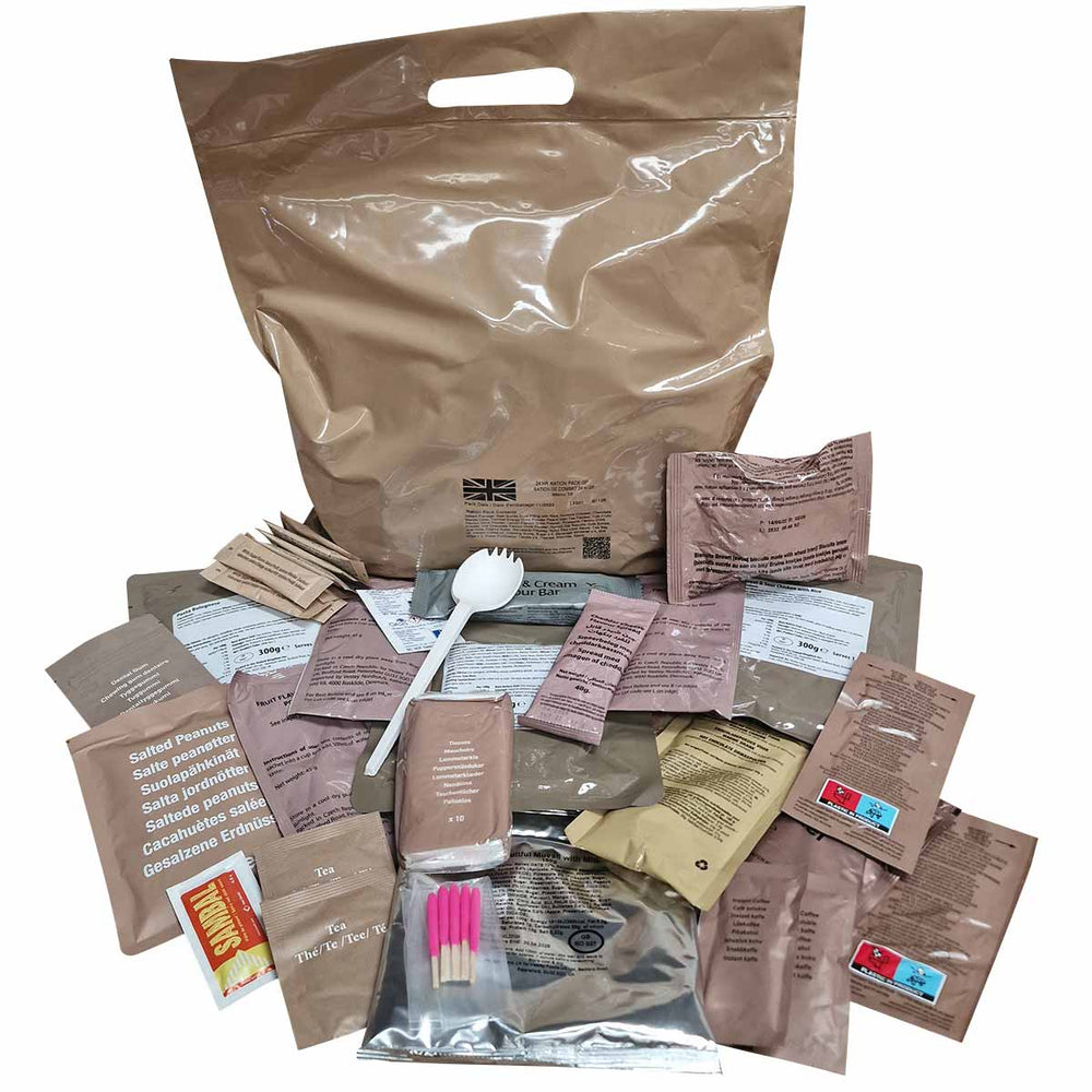 Military Rations Box Army Ration Packs & Camping Food - Free Delivery | Military Kit