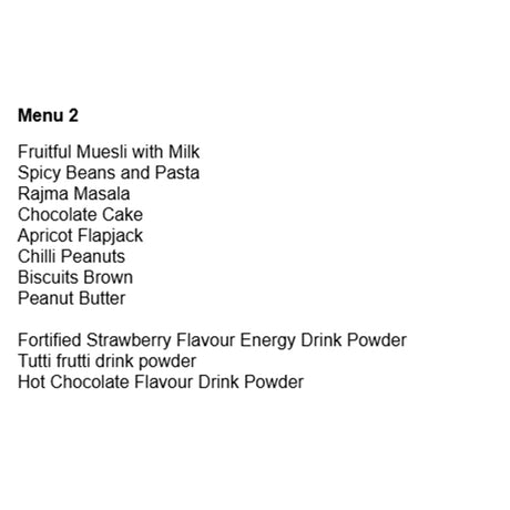 british army 24 hour vegetarian ration pack menu 2