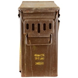 british army front view of handle on brown m548 ammo box grade 1