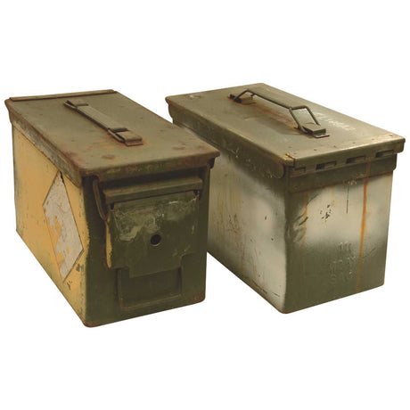 british army issue used 50 cal used ammo box paint