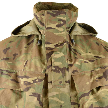 british army mvp waterproof jacket with pockets mtp camo grade 1 collar