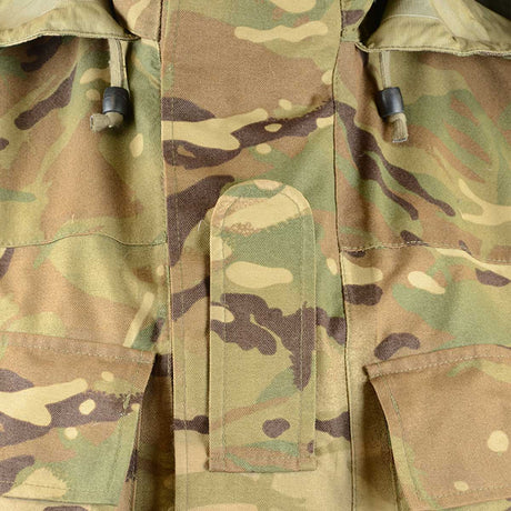 british army mvp waterproof jacket with pockets mtp camo grade 1 rank tab