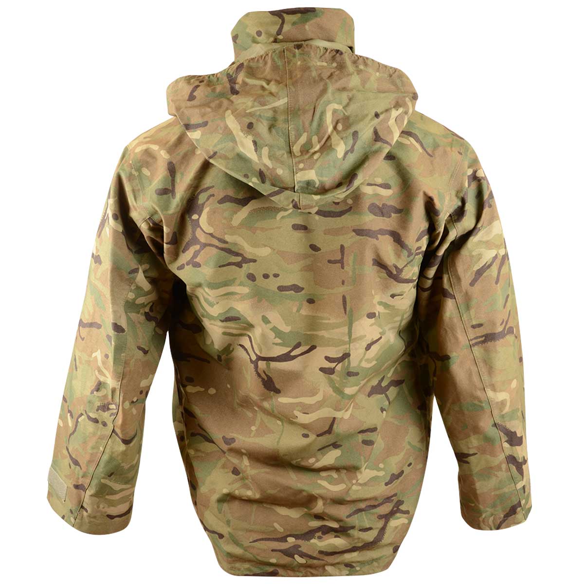 british army mvp waterproof jacket with pockets mtp camo grade 1 rear hood