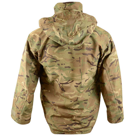 british army mvp waterproof jacket with pockets mtp camo grade 1 rear hood