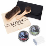 brown boot deluxe polishing cleaning kit with black case