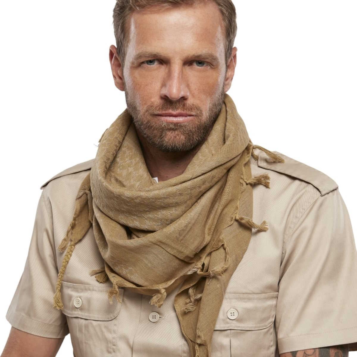 how to tie a shemagh neck