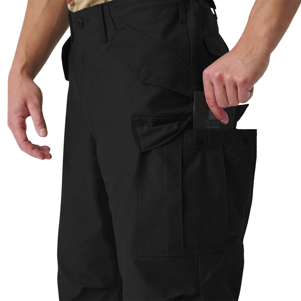 Black Striped Combat Trousers Or Wide Leg Trousers M/L main image 1