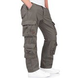 cargo pockets of olive surplus airborne vintage slimmy trousers