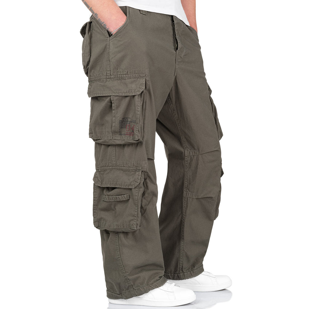 Surplus Airborne Vintage Trousers Olive Green | Military Kit
