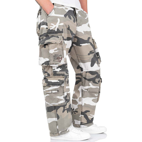 cargo pockets on urban surplus airborne vintage trousers