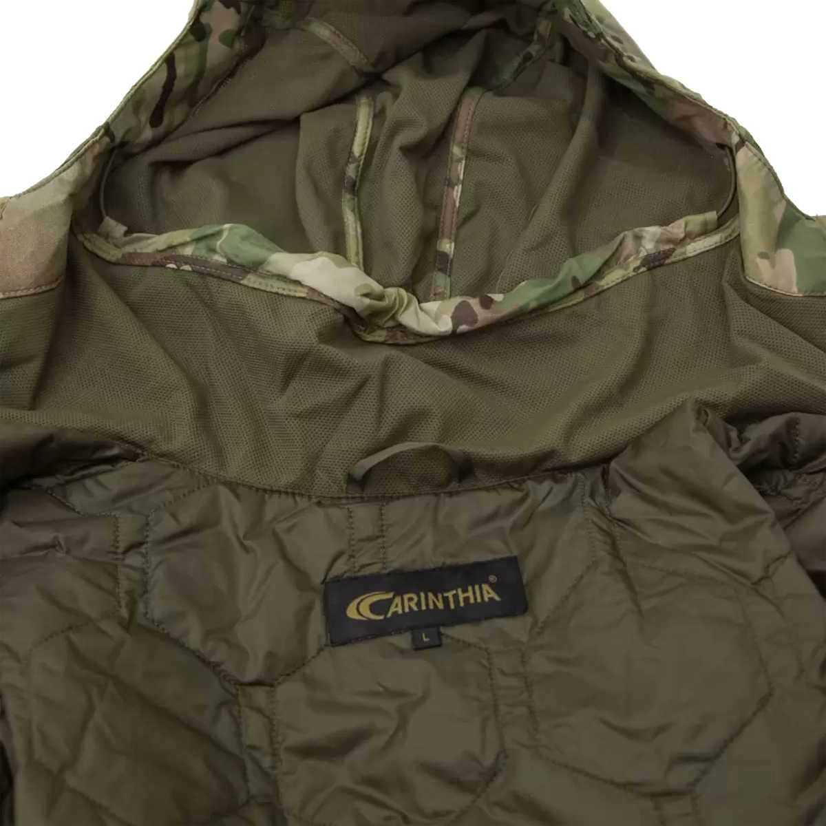 carinthia tlg multicam 2.0 jacket with lined hood