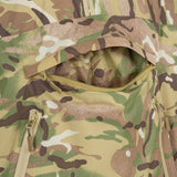 chest pocket of highlander tactical halo smock camo jacket