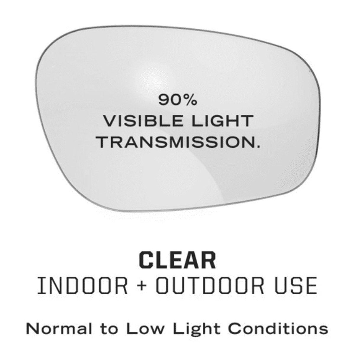 clear lens normal to low light mechanix type x ballistic safety glasses