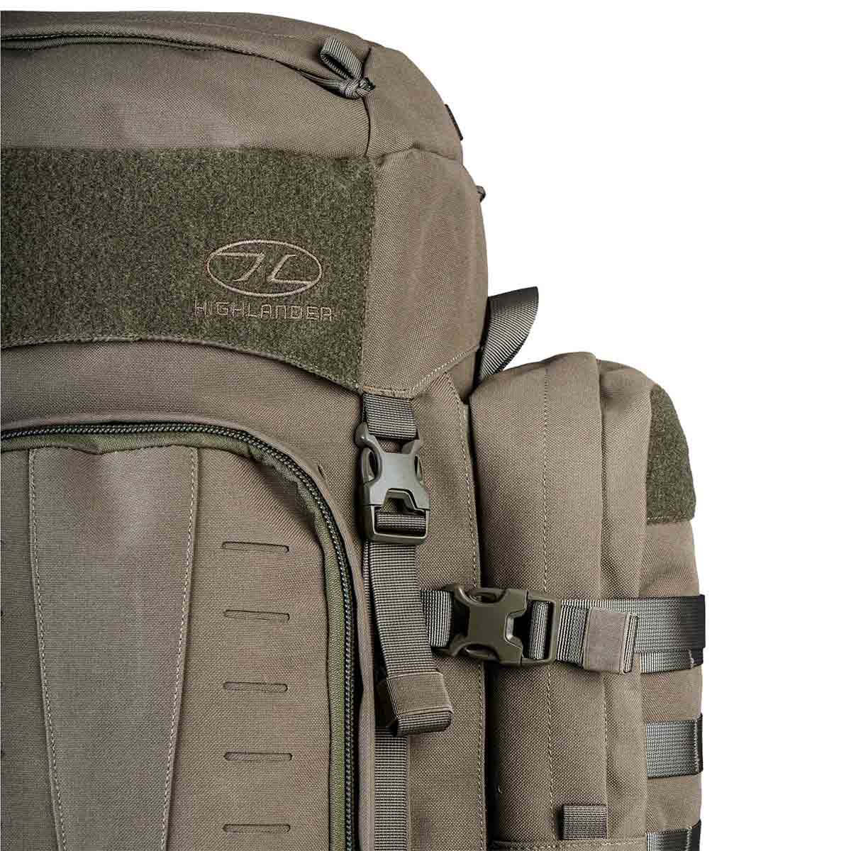 clip closure 90l ranger green highlander pinnacle rucksack