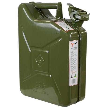 close lid non wavian steel site jerry can 10l olive
