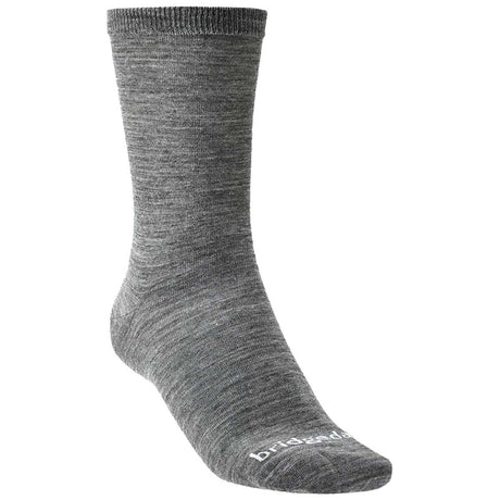 close up bridgedale base layer thermal liner boot sock twin pack grey