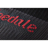close up material of  bridgedale stormsock heavyweight boot sock black