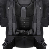 close up on straps highlander forces elite pack 66l black