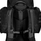 close up on straps highlander forces elite pack 88l black