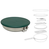 component packing of stanley adventure all in one fry pan set
