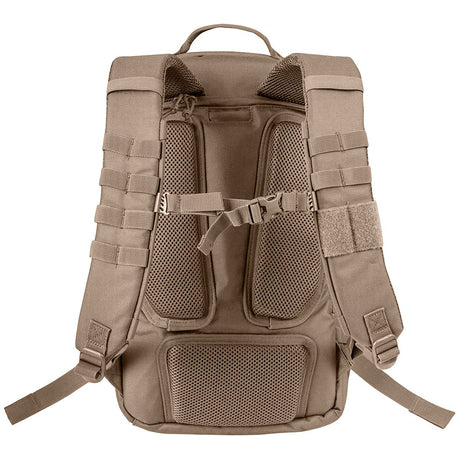 coyote brown highlander 25l harrier full clamshell pack with airmesh back