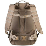 coyote brown highlander 45l harrier full clamshell pack with airmesh back