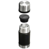 cup and twist lid on black 700ml stanley legendary food jar