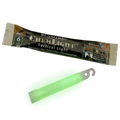 cyalume military chemlight green lightstick 6 hour 4 inch