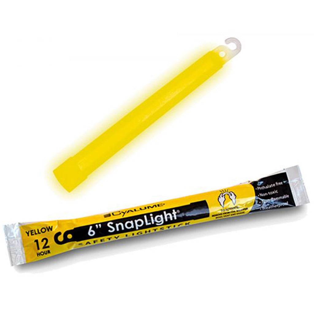Cyalume SnapLight Lightstick 12 Hour 6” Yellow | Military Kit