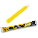 cyalume yellow snaplight lightstick 12 hour 6 inch