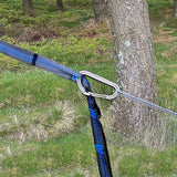 dd hammocks daisy chain tree straps clipped with karabiner
