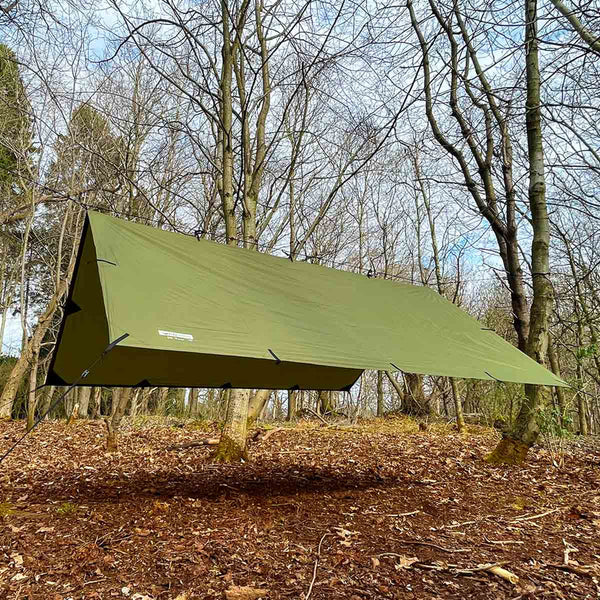 tarp 4x4 meter DD Hammocks Recycled Tarp 3 Olive Drab - Free Delivery