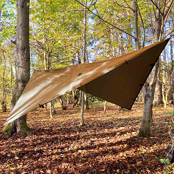 dd tarp pro 3x3 DD Hammocks Tarp 3.5 x 3.5 Coyote Brown - Free Delivery