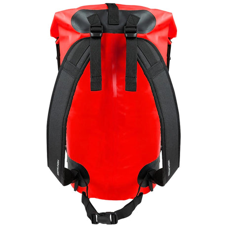 detachable straps highlander tri laminated duffle bag red