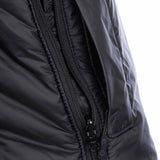 detail of hand and ventilation zip on black tactical softie snugpak jacket