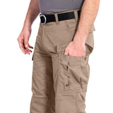 expandable cargo pockets on pentagon bdu 2.0 khaki trousers