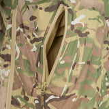 fleece lined hand pockets of hmtc camo halo tactical smock of highlander