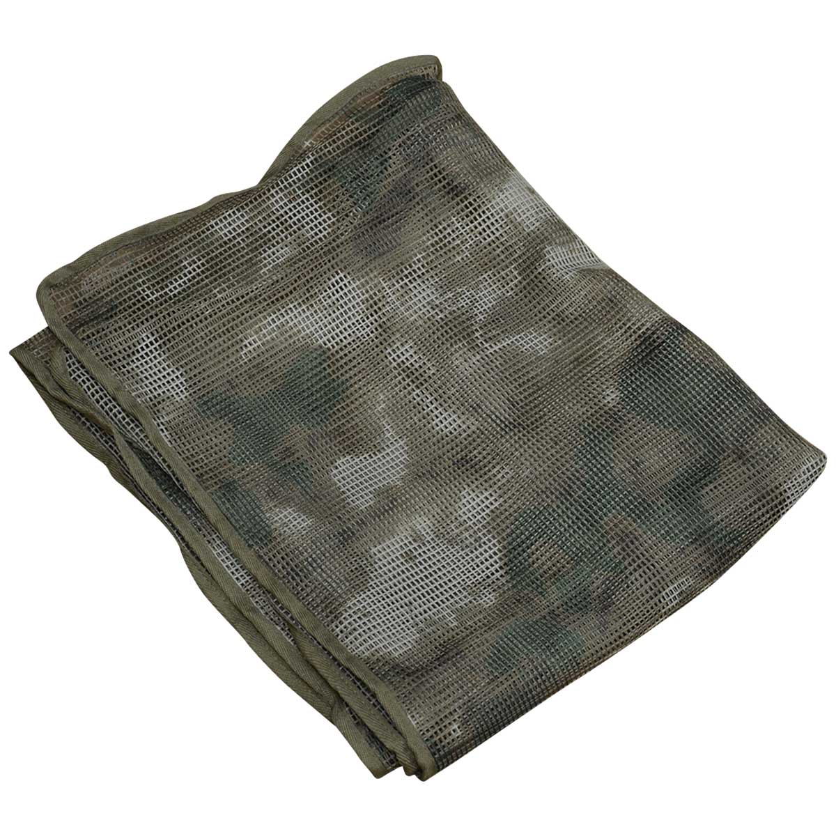 folded mfh hdt camouflage green mesh scarf