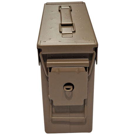 folding clasp closure of desert tan nato m19a1 30 cal ammo box