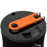 folding handle on 1.2l jetboil trailcook system